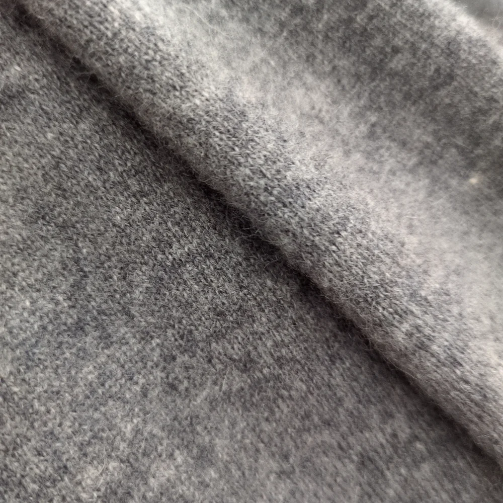 James Perse 100 Percent Cashmere Funnel Neck Midi Dress Gray Size 0 Minimalist - Picture 3 of 7